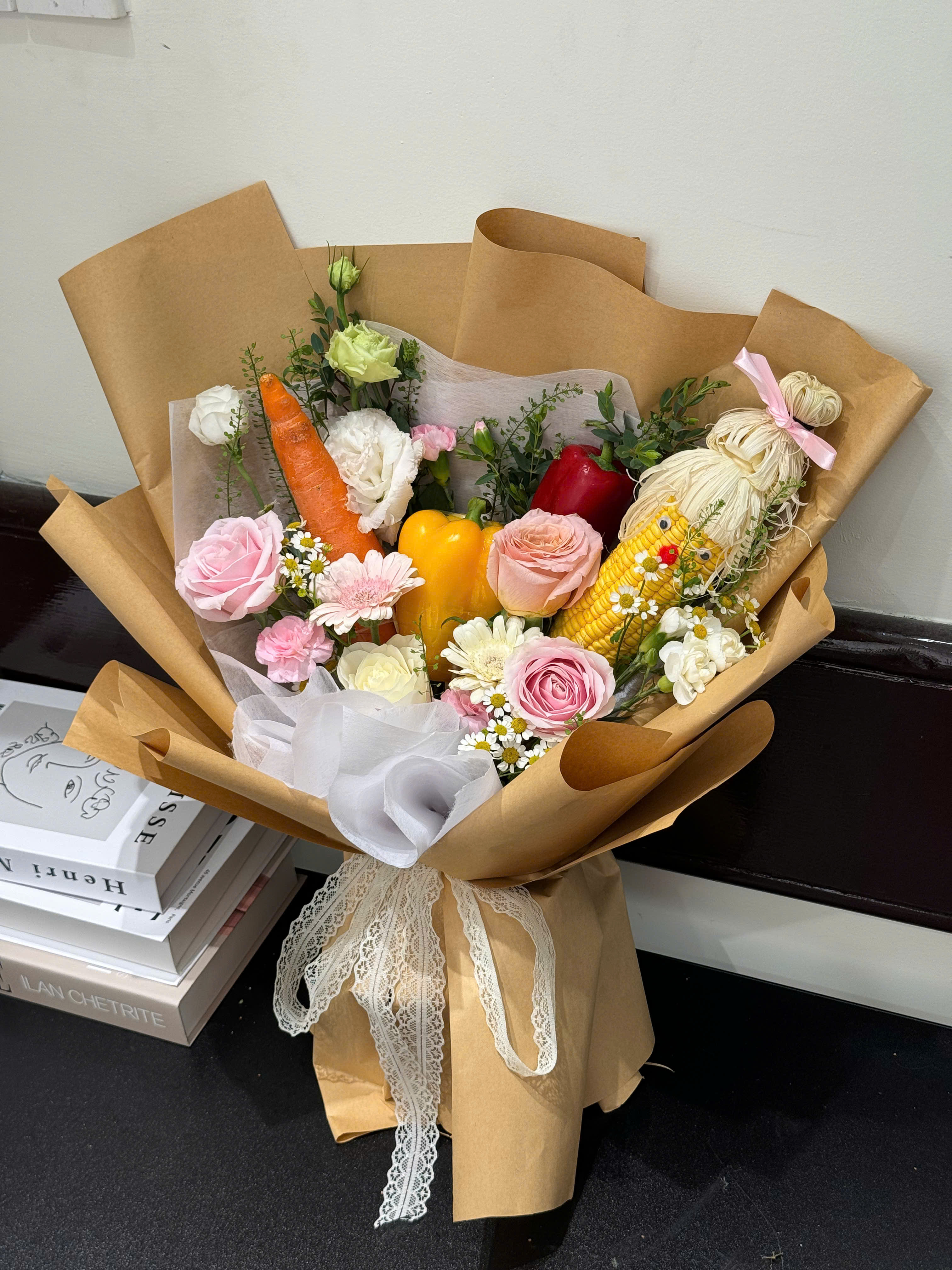 Hoa kết hợp rau củ